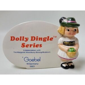 Vintage Goebel Dolly Dingle Series Display Sign‎ Piece W. Germany 1983
